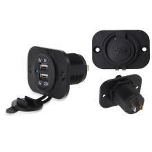 Enchufe dual del cargador USB del coche de la prenda impermeable de 12V DC 3.1A para el iPhone 6 más 5s 5c 5 4s